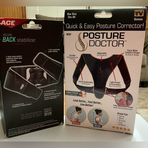 Ace back stab., Seen on TV posture &TheraCare heating pad triple bundle set . - Picture 5 of 7